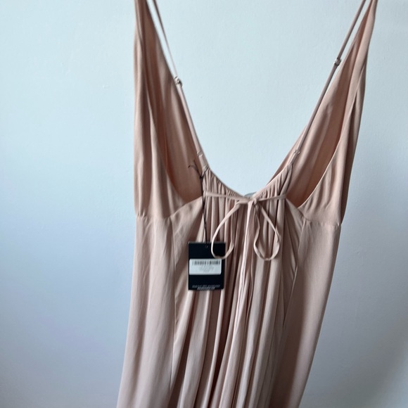 Reformation Callalilly Champagne gown NEVER WORN! Made from 100% recycled paper - Picture 5 of 11